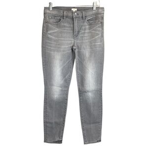 J Crew distressed‎ stretch gray jeans size 28